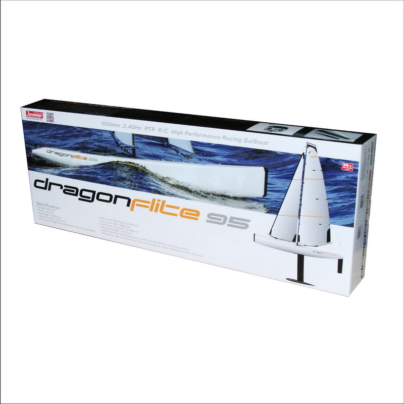 Color Box of Big Fast Racing RC Sailing boat for Adults Joysway DragonFlite95 8815