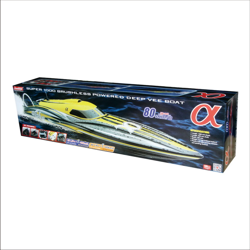 Color Box of Super Fast Large Brushless Speed Boat for Adults alpha 8901Y