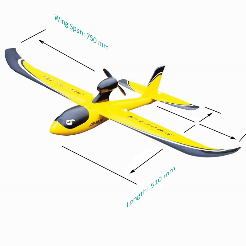 Size Display of Mirco Mini RTF Remote Control Glider Plane Kit
